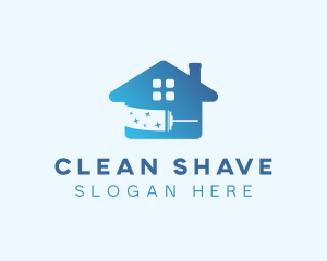 Squilgee Clean Housekeeper logo design