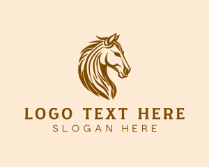 Stallion Horse Equine  logo