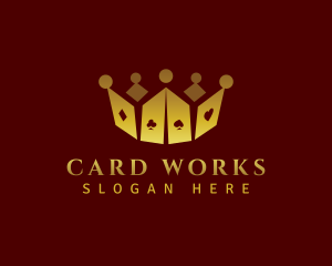 Card Game Crown logo design