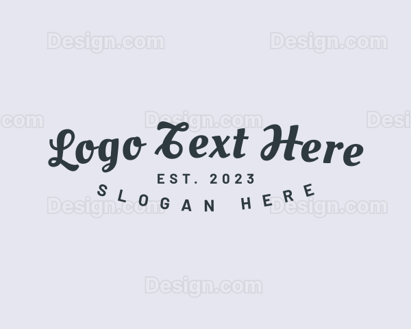 Elegant Script Business Logo