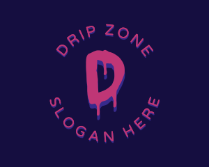 Paint Drip Graffiti  logo design