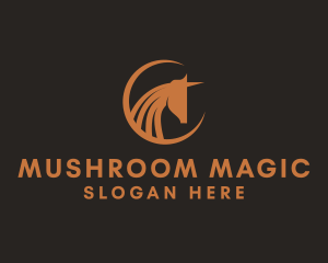 Magical Unicorn Horse logo design