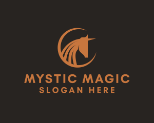 Magical Unicorn Horse logo design