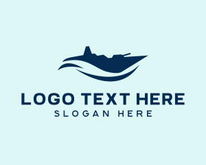 Abstract Navy Ship logo