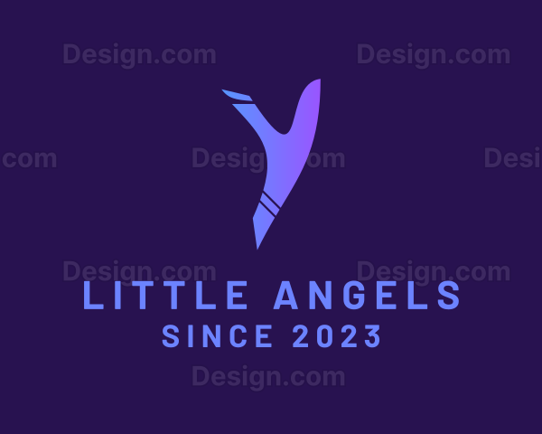 Purple Gradient Letter Y Logo