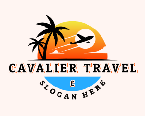 Airplane Travel Vacation logo design