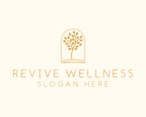 Natural Wellness Tree logo design