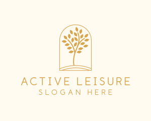 Natural Wellness Tree logo design