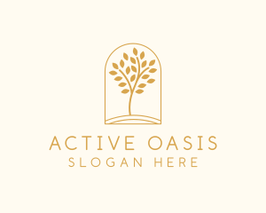 Natural Wellness Tree logo design