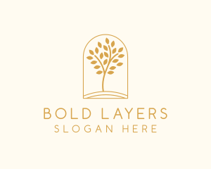 Natural Wellness Tree logo design