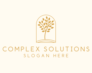 Natural Wellness Tree logo design