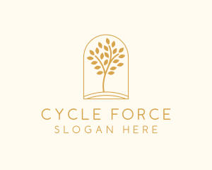 Natural Wellness Tree logo design