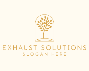 Natural Wellness Tree logo design