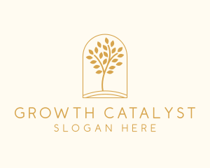 Natural Wellness Tree logo design