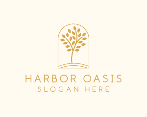 Natural Wellness Tree logo design