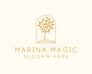 Natural Wellness Tree logo design