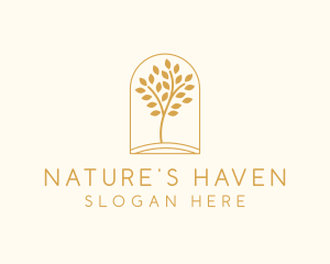 Natural Wellness Tree logo design