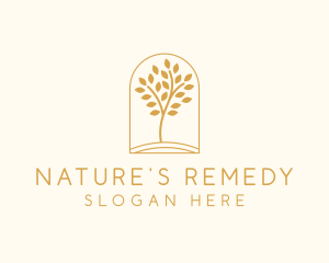 Natural Wellness Tree logo design