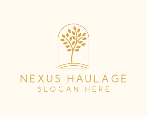 Natural Wellness Tree logo design