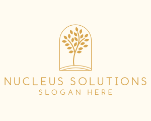 Natural Wellness Tree logo design