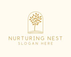 Natural Wellness Tree logo design