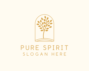 Natural Wellness Tree logo design