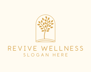 Natural Wellness Tree logo design