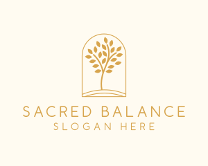 Natural Wellness Tree logo design