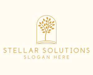 Natural Wellness Tree logo design