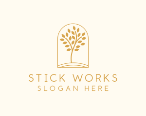 Natural Wellness Tree logo design