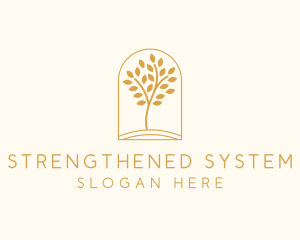 Natural Wellness Tree logo design