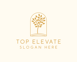 Natural Wellness Tree logo design