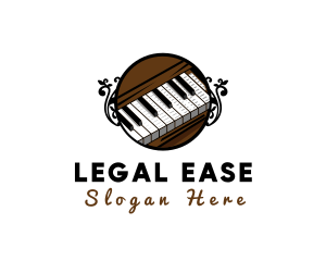 Ornate Music Piano Keys logo