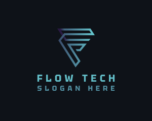 Tech Programmer Letter F logo design