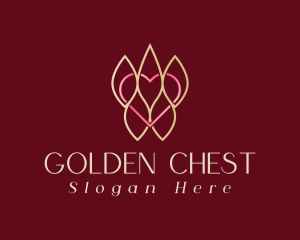 Gold Luxury Heart logo design