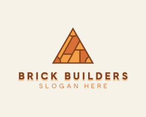 Brick Builder Pyramid logo design