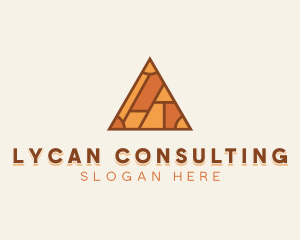 Brick Builder Pyramid logo design