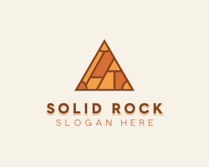 Brick Builder Pyramid logo design