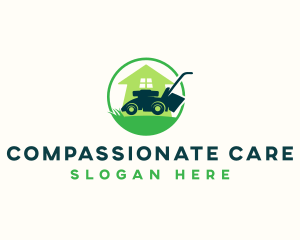 Lawn Care Mower logo design