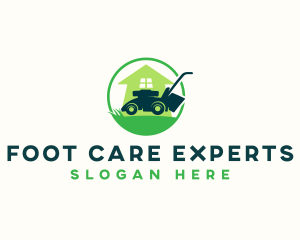 Lawn Care Mower logo design