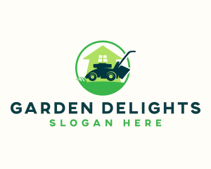 Lawn Care Mower logo design