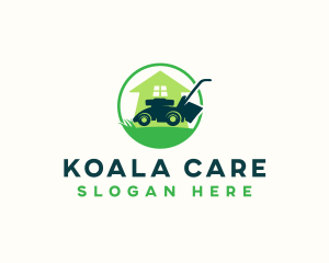 Lawn Care Mower logo design