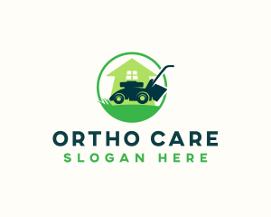 Lawn Care Mower logo design