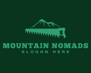 Saw Forest Mountainside logo design