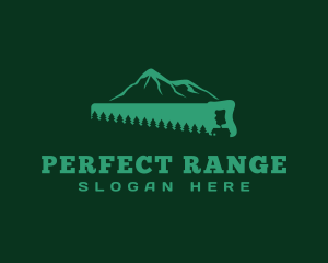 Saw Forest Mountainside logo design