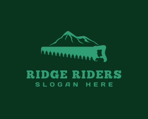 Saw Forest Mountainside logo design