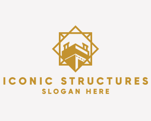 Diamond Tower Structure logo design