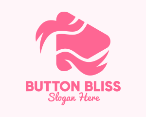 Pink Ribbon Media Player logo design