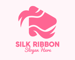 Pink Ribbon Media Player logo design