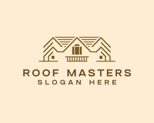 Roofing Construction Roof logo design